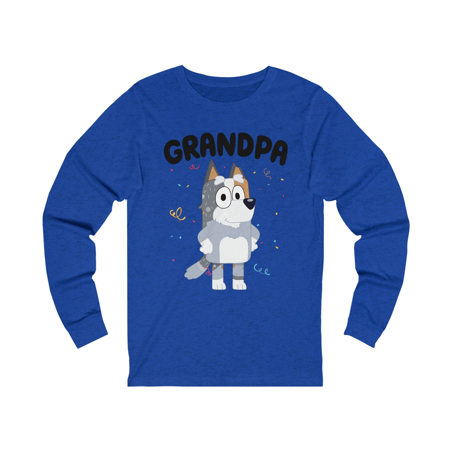 Grandpa Bluey Birthday Long sleeve Tshirt