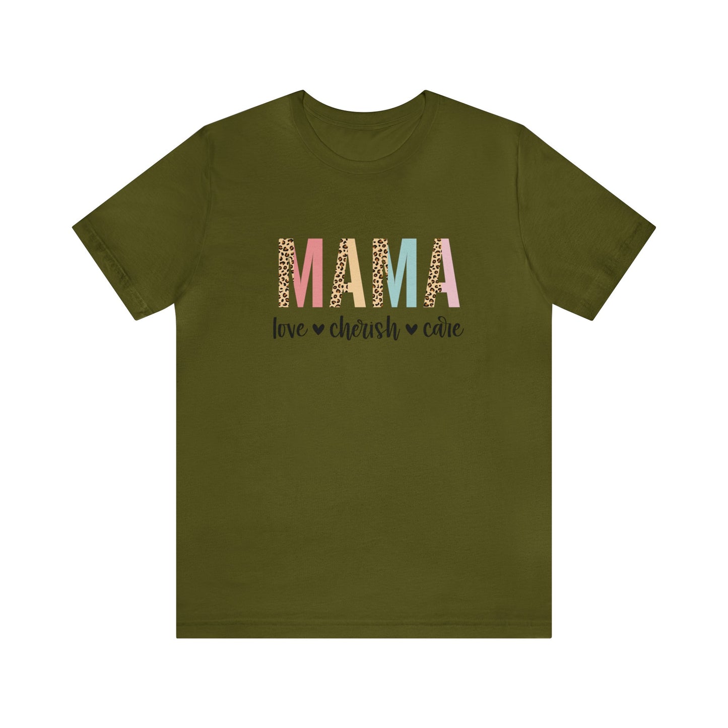 MAMA Leopard print short sleeve tshirt