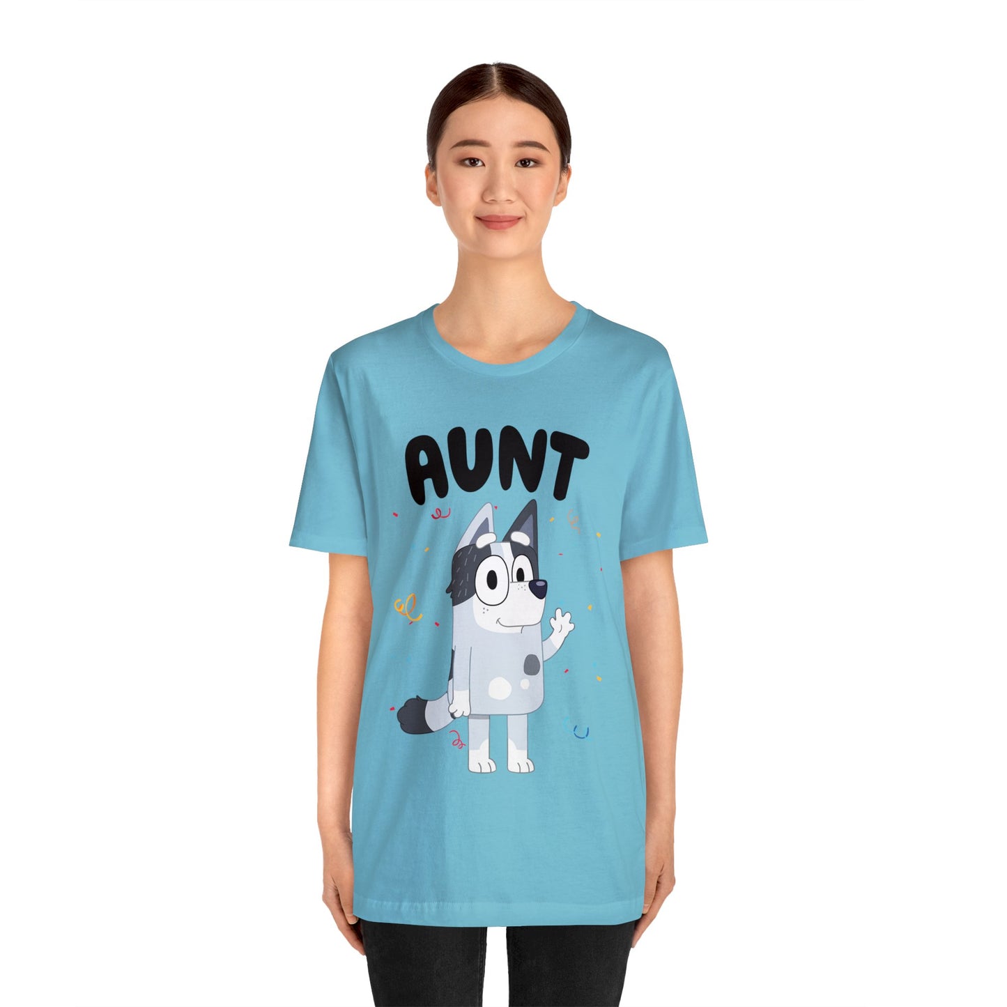 Aunt Bluey Birthday short sleeve Tshirt