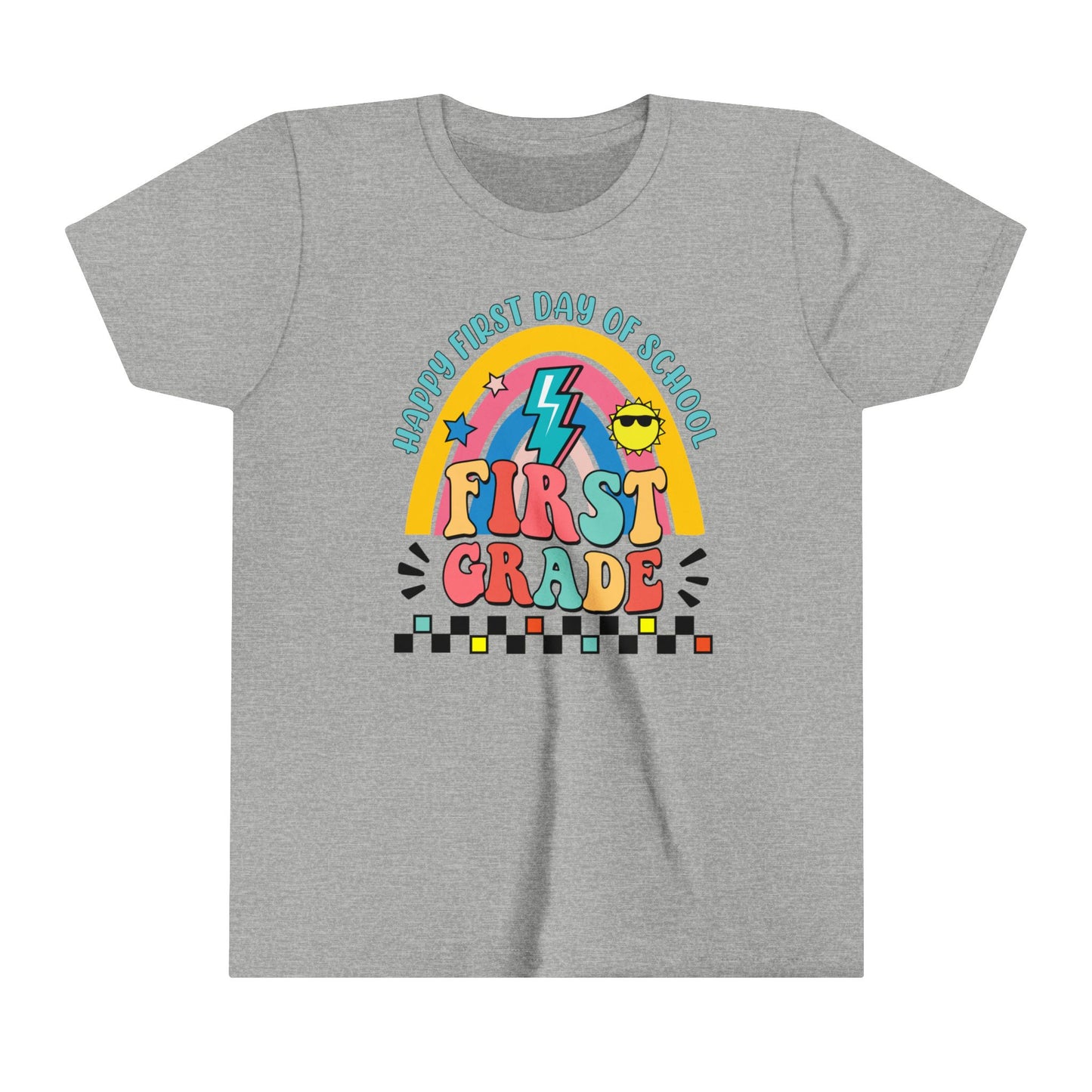 Happy First Day of School - 1st Grade Youth Short Sleeve Tee