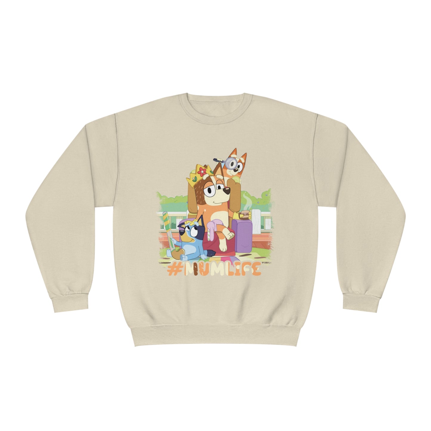 #Mumlife Bluey Crewneck Sweatshirt