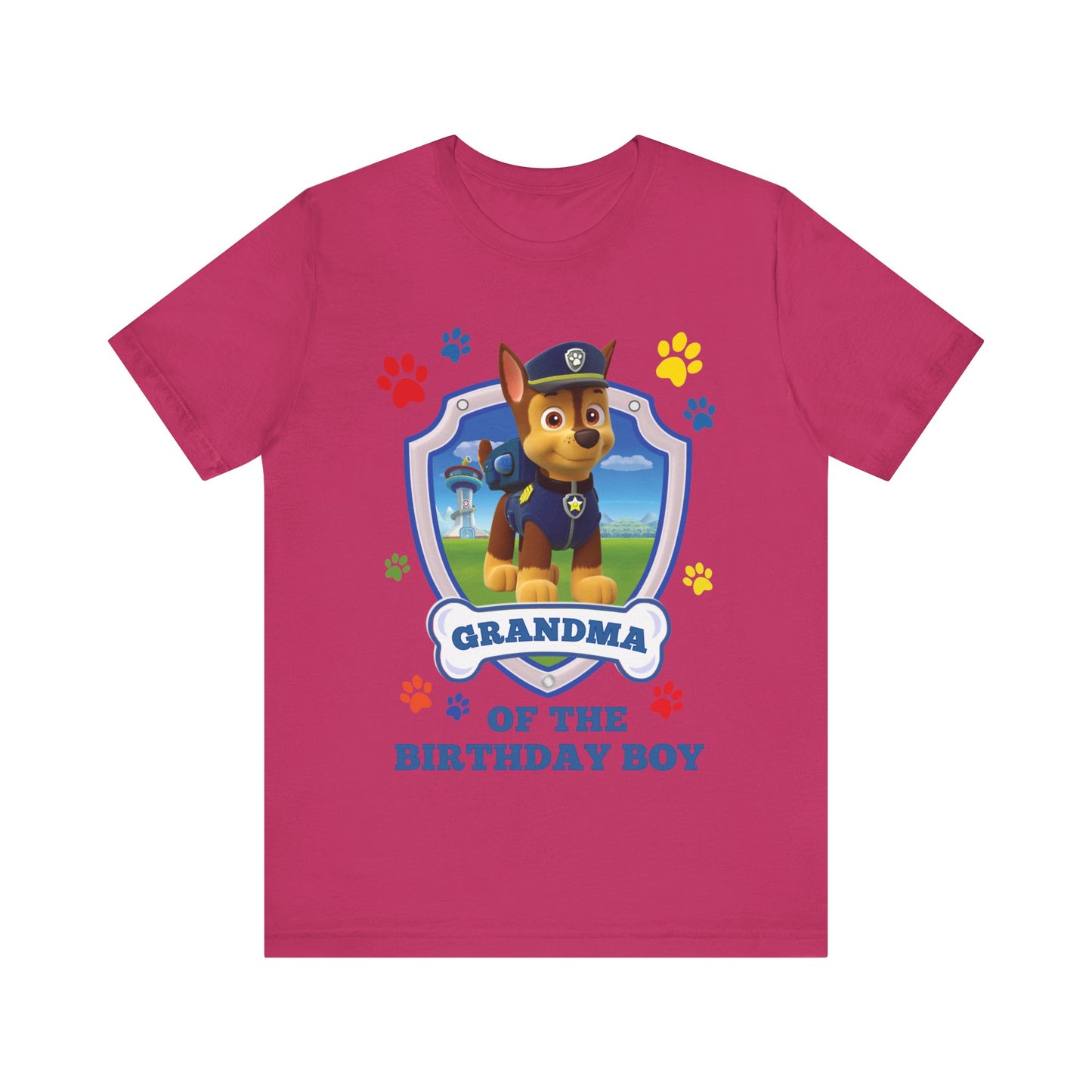 Grandma of the Birthday Boy Jersey Short Sleeve Tee