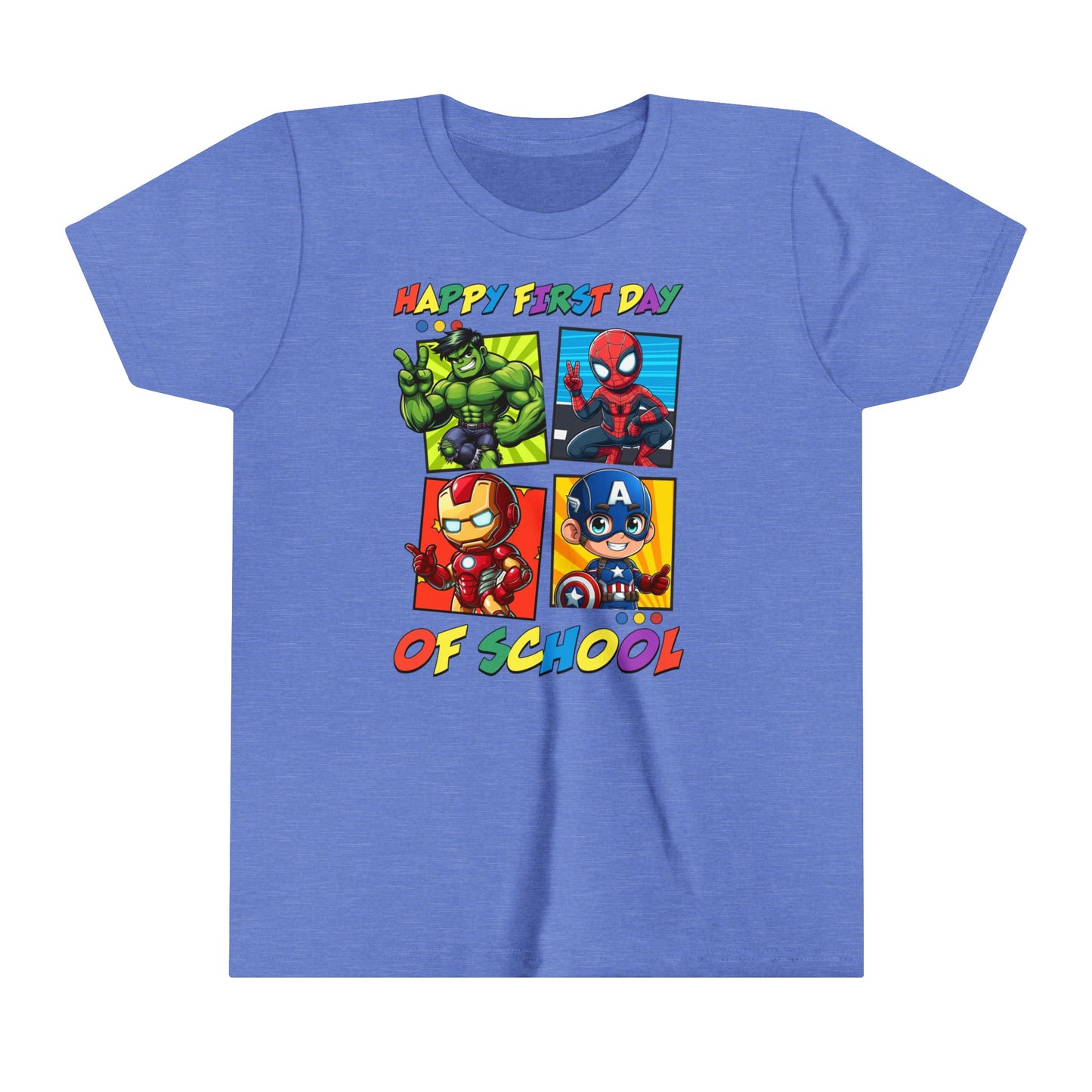 Happy First Day of School Youth Short Sleeve Tee