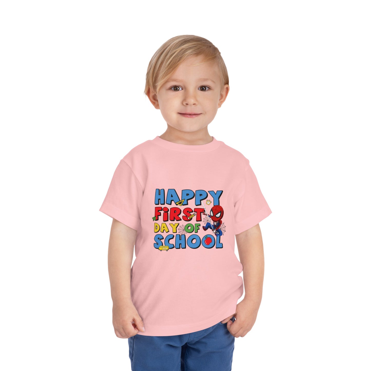 Happy First Day of School Toddler Short Sleeve Tee