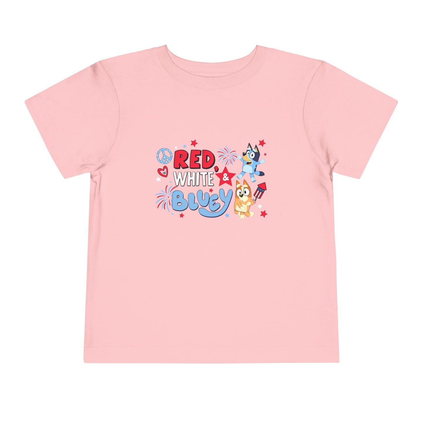 Red, White & Bluey Toddler Short Sleeve Tee