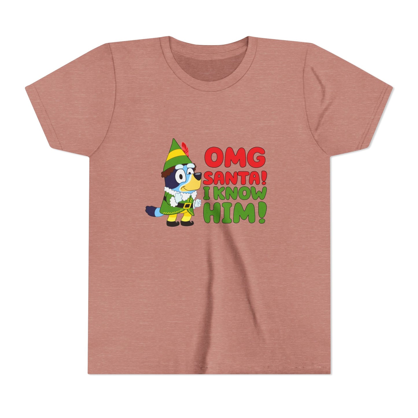 OMG Santa I know him Youth Short Sleeve Tee