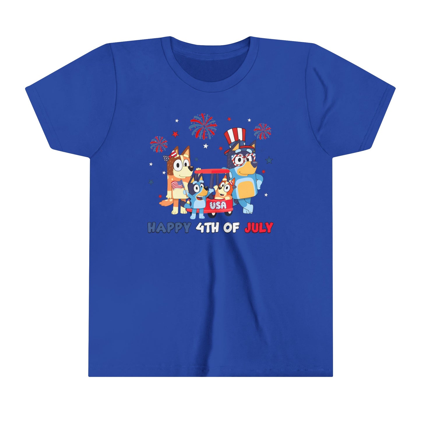 Happy 4th of July Youth Short Sleeve Tee