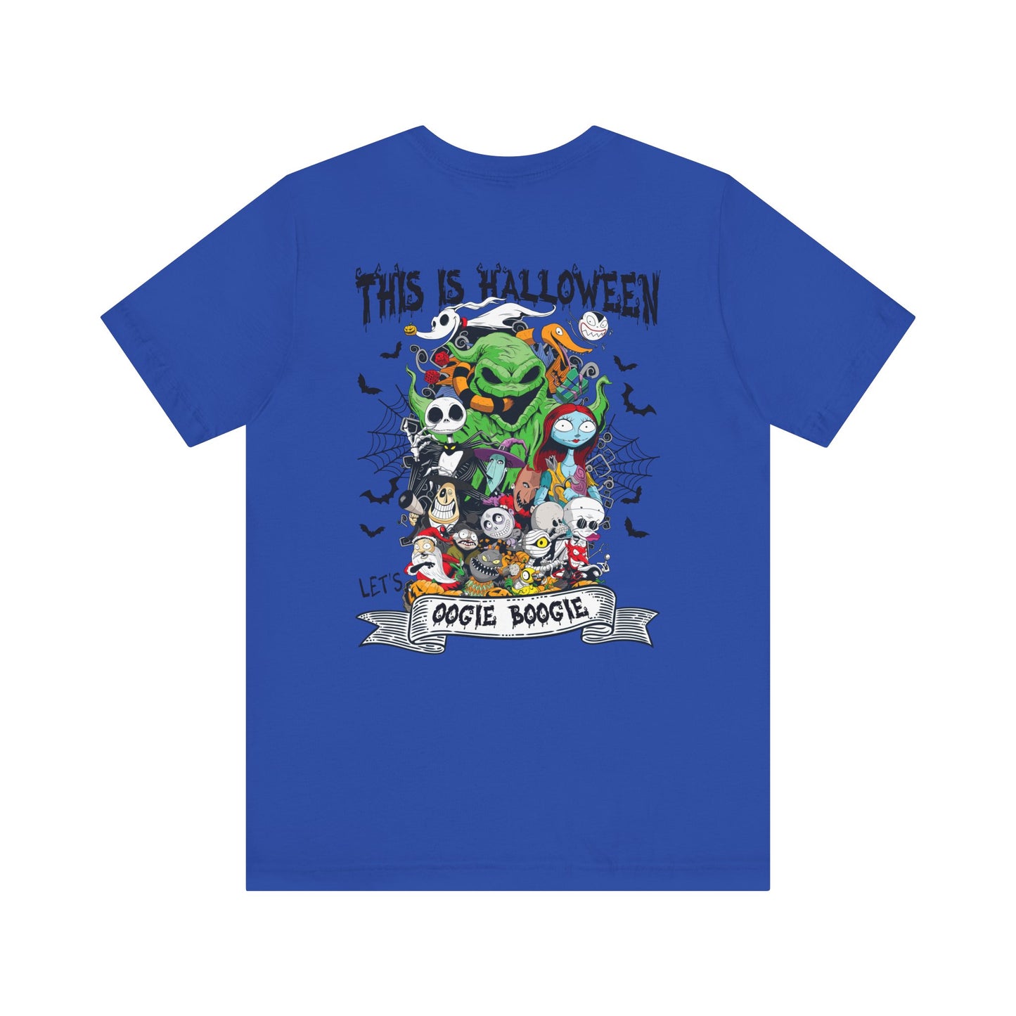 This is Halloween, Lets Oogie Boogie (front and back) Jersey Short Sleeve Tee