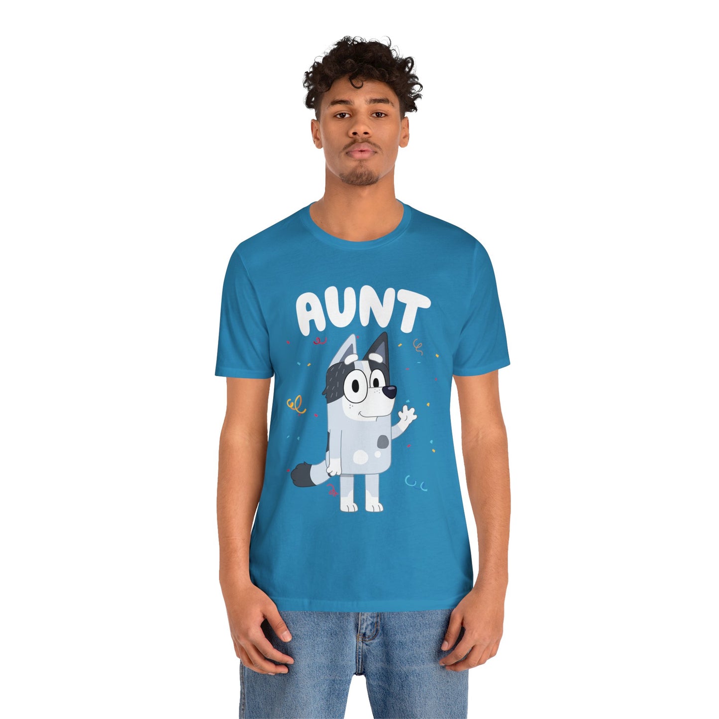 Aunt Bluey Birthday short sleeve Tshirt