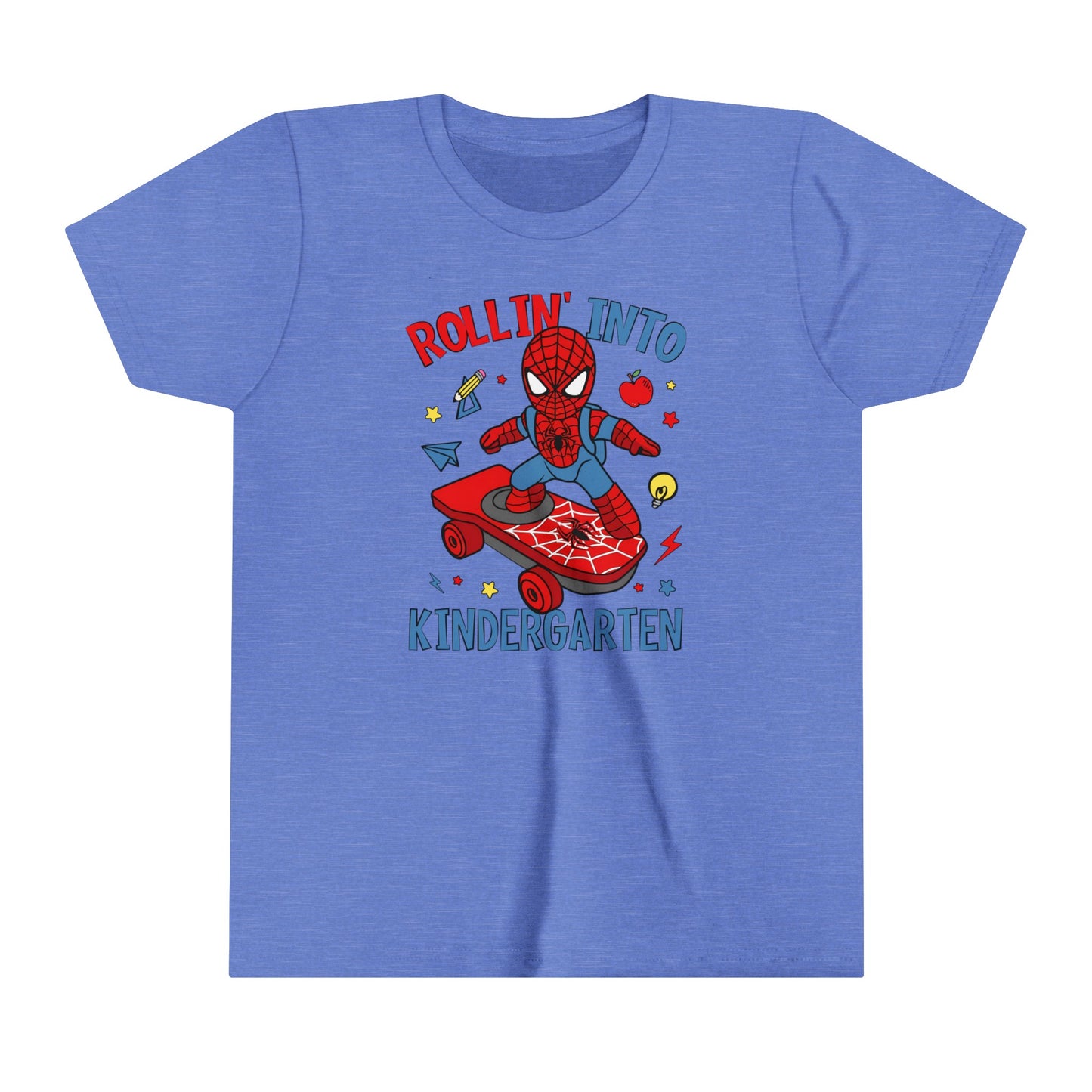 Rollin' Into Kindergarten Youth Short Sleeve Tee
