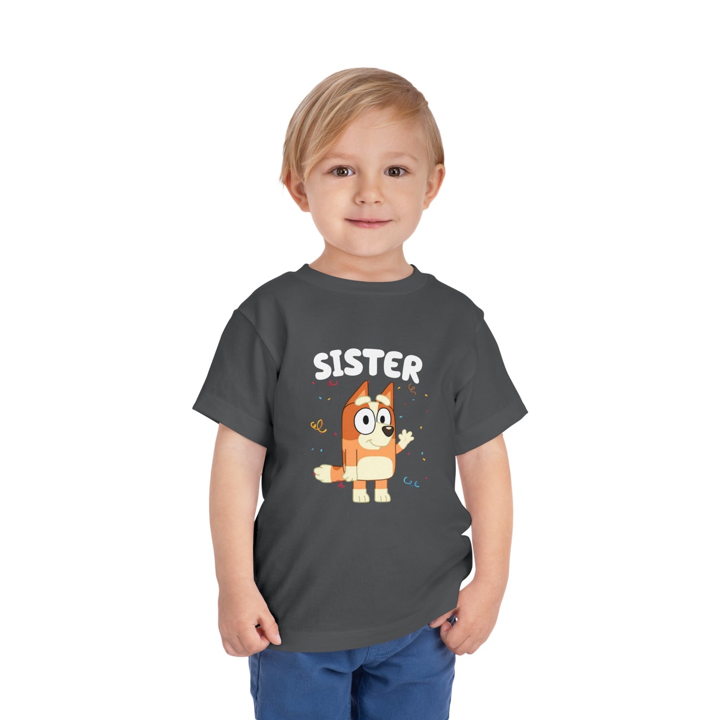 Sister Birthday Toddler Short Sleeve Tee
