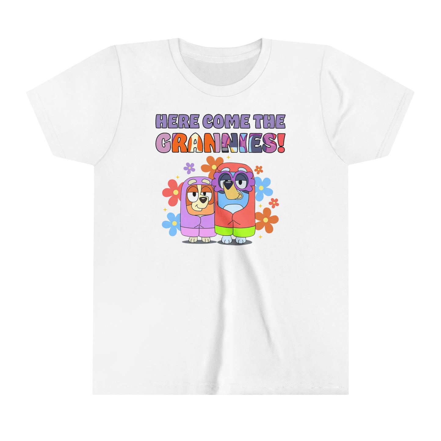 Here Come the Grannies Youth Short Sleeve Tshirt