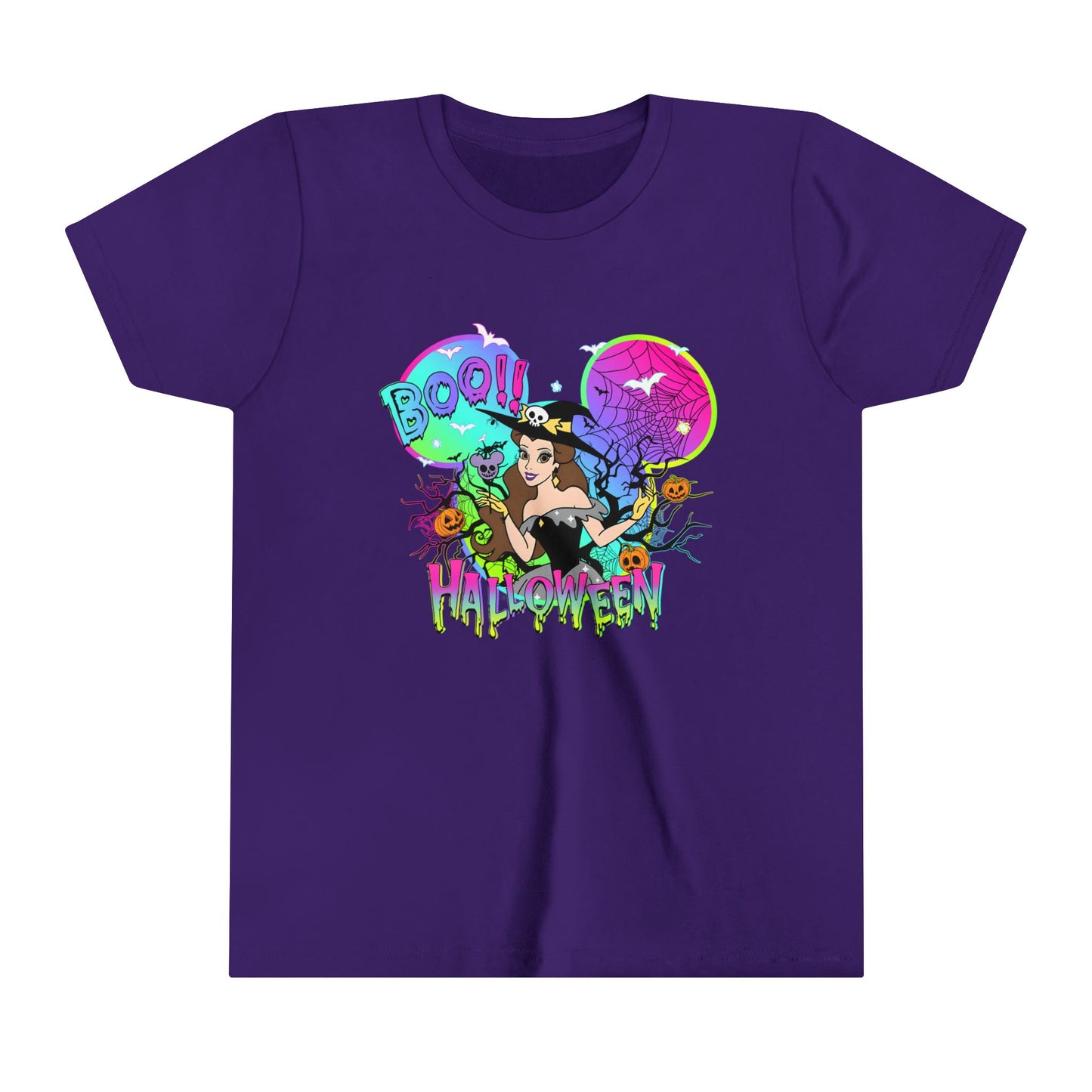 Belle Boo! Halloween Youth Short Sleeve Tee