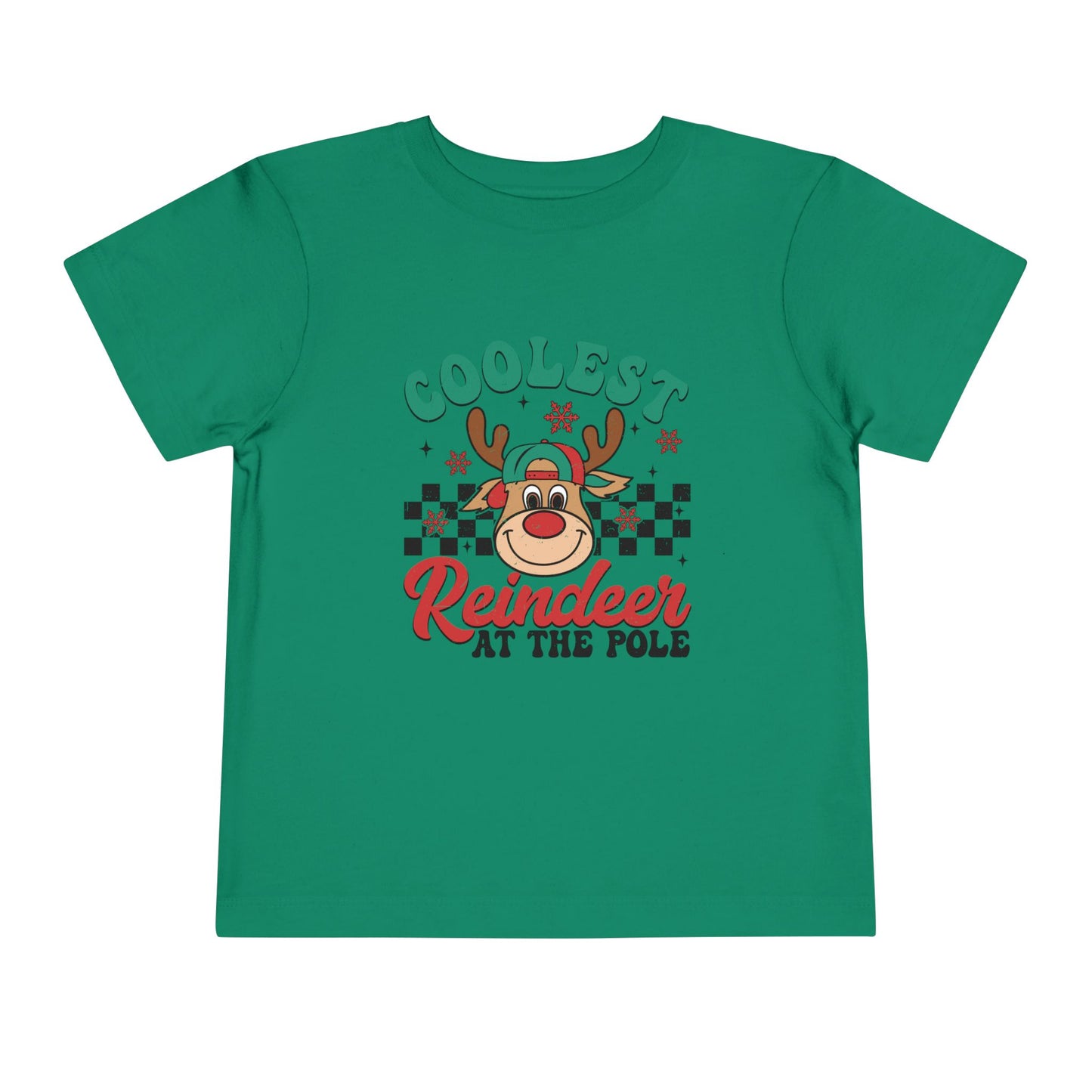Coolest Reindeer at the Pole Toddler Short Sleeve Tee