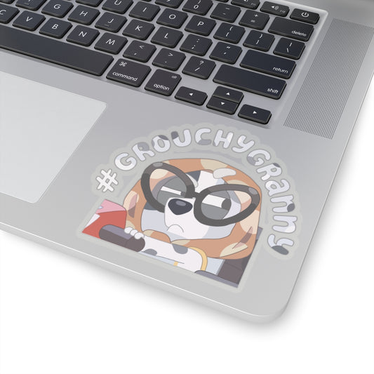 #Grouchy Granny Kiss-Cut Stickers