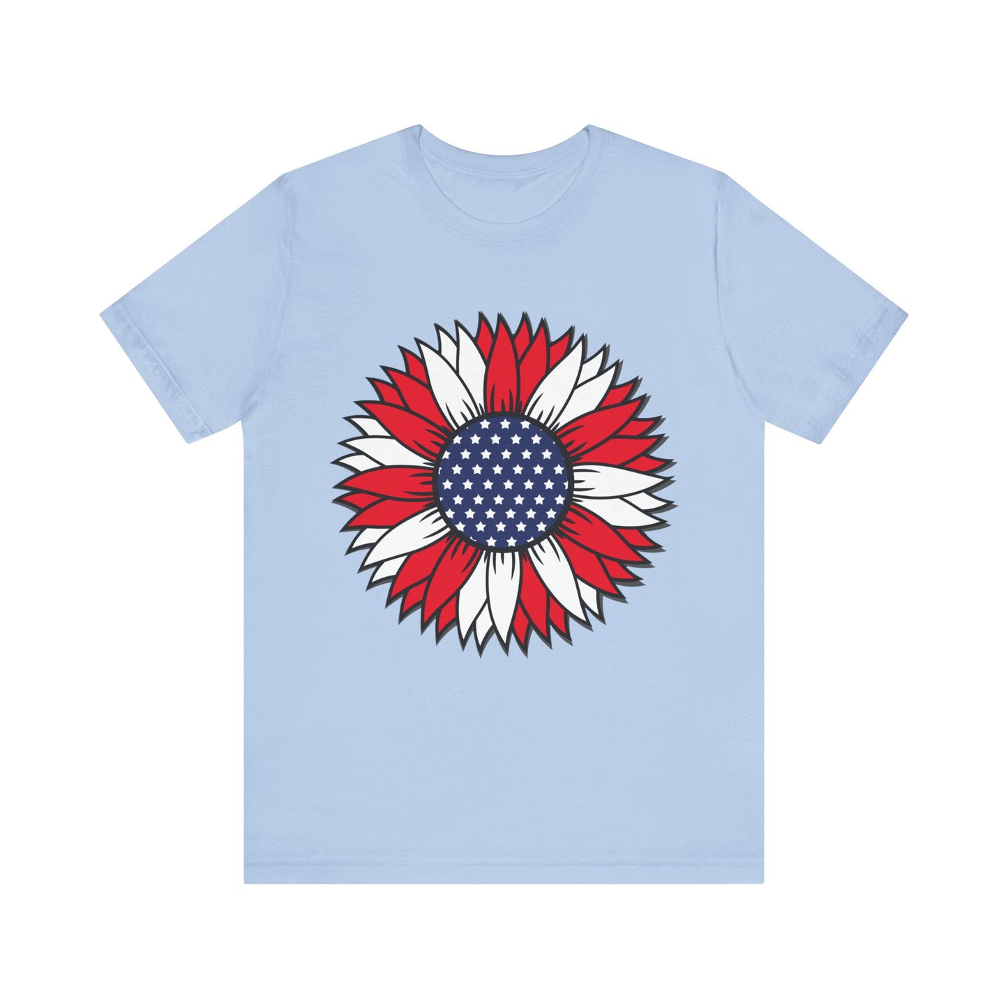 American Sunflower Jersey Short Sleeve Tee