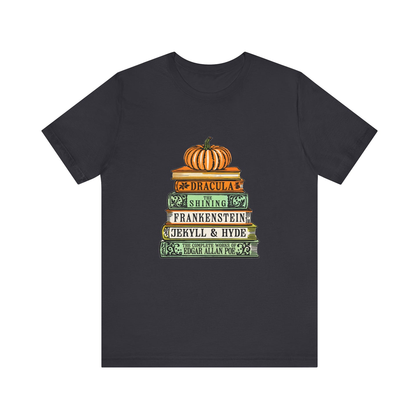 Horror Books Jersey Short Sleeve Tee