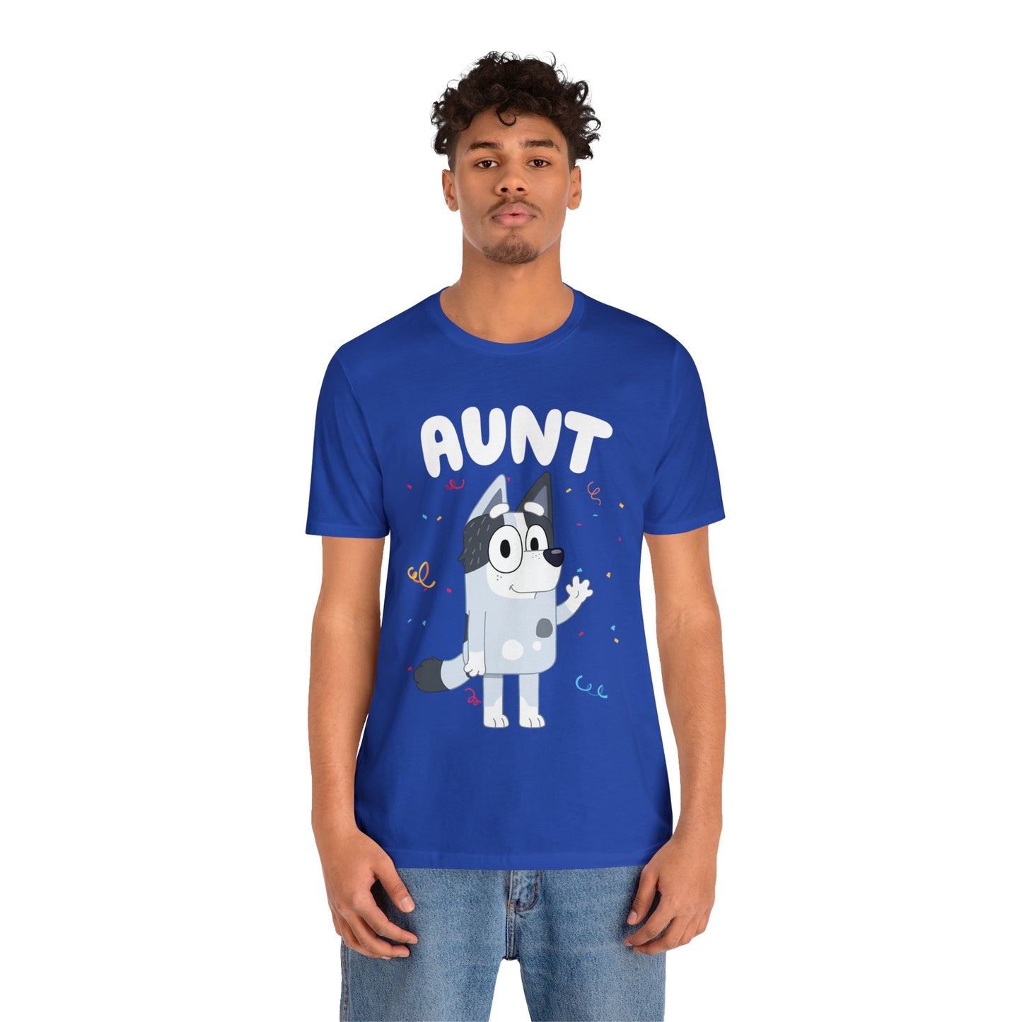 Aunt Bluey Birthday short sleeve Tshirt