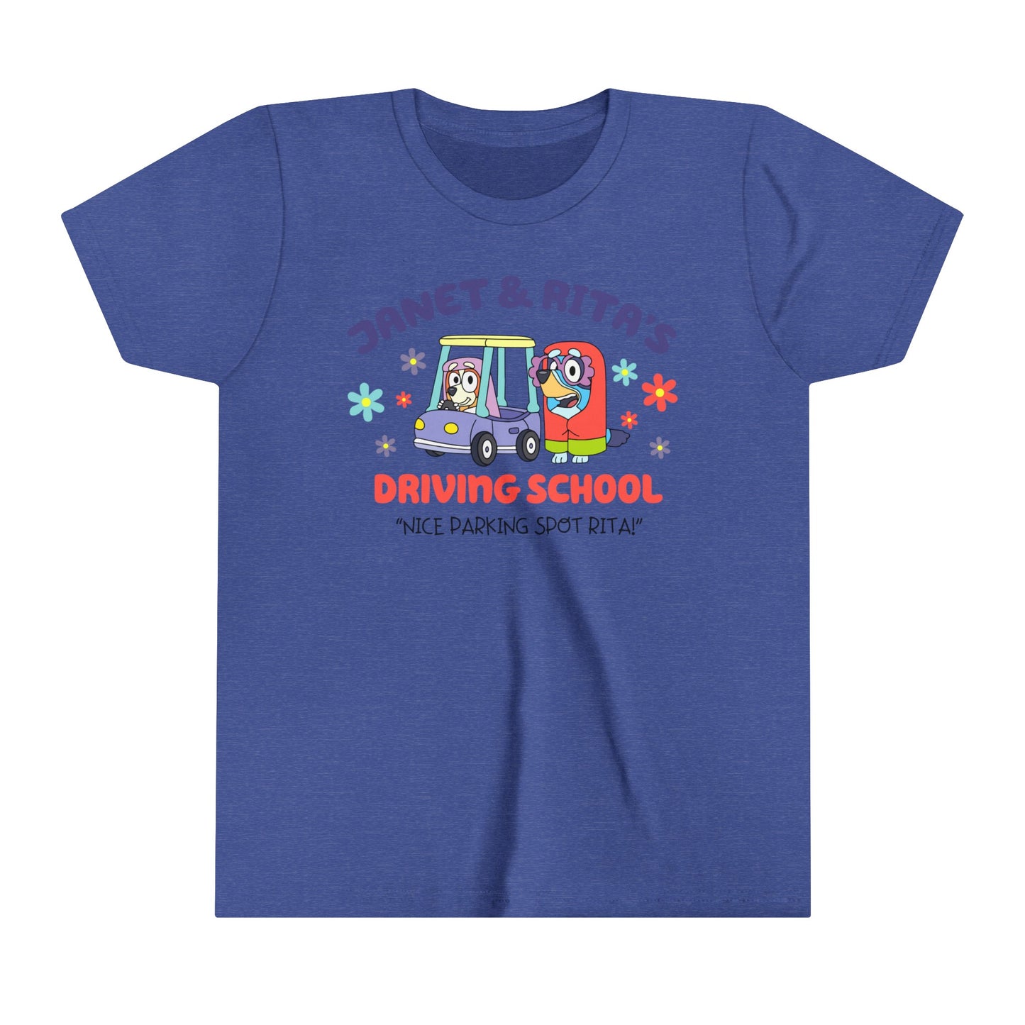 Janet and Rita's Driving School Youth Short Sleeve Tshirt