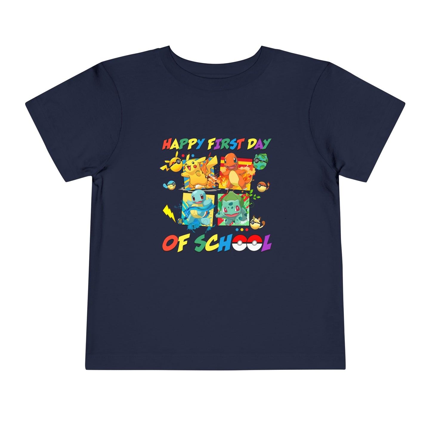 Happy First Day of School Toddler Short Sleeve Tee