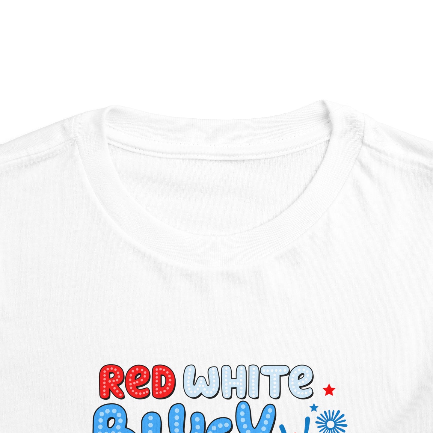 Red, White & Bluey Toddler Short Sleeve Tee