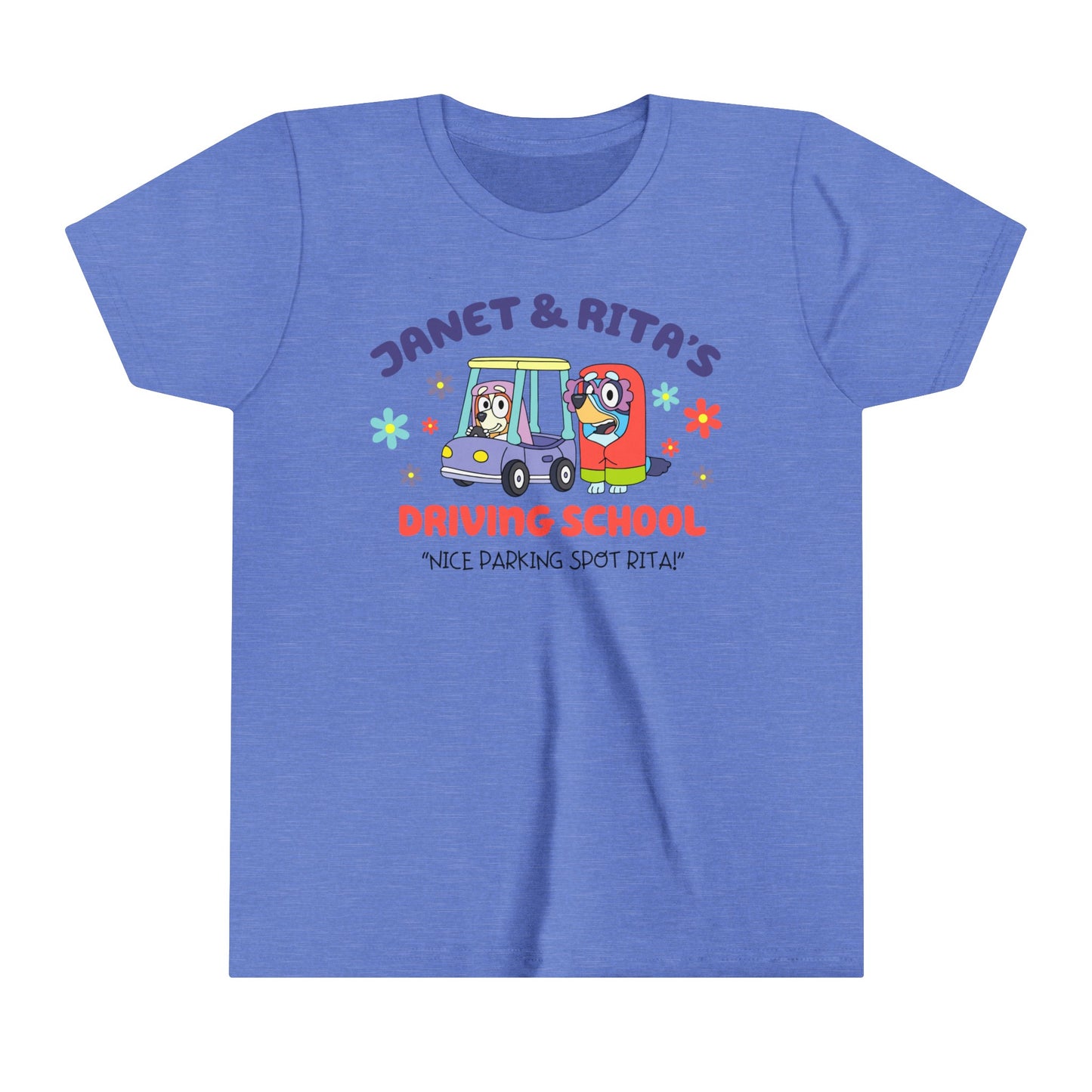Janet and Rita's Driving School Youth Short Sleeve Tshirt
