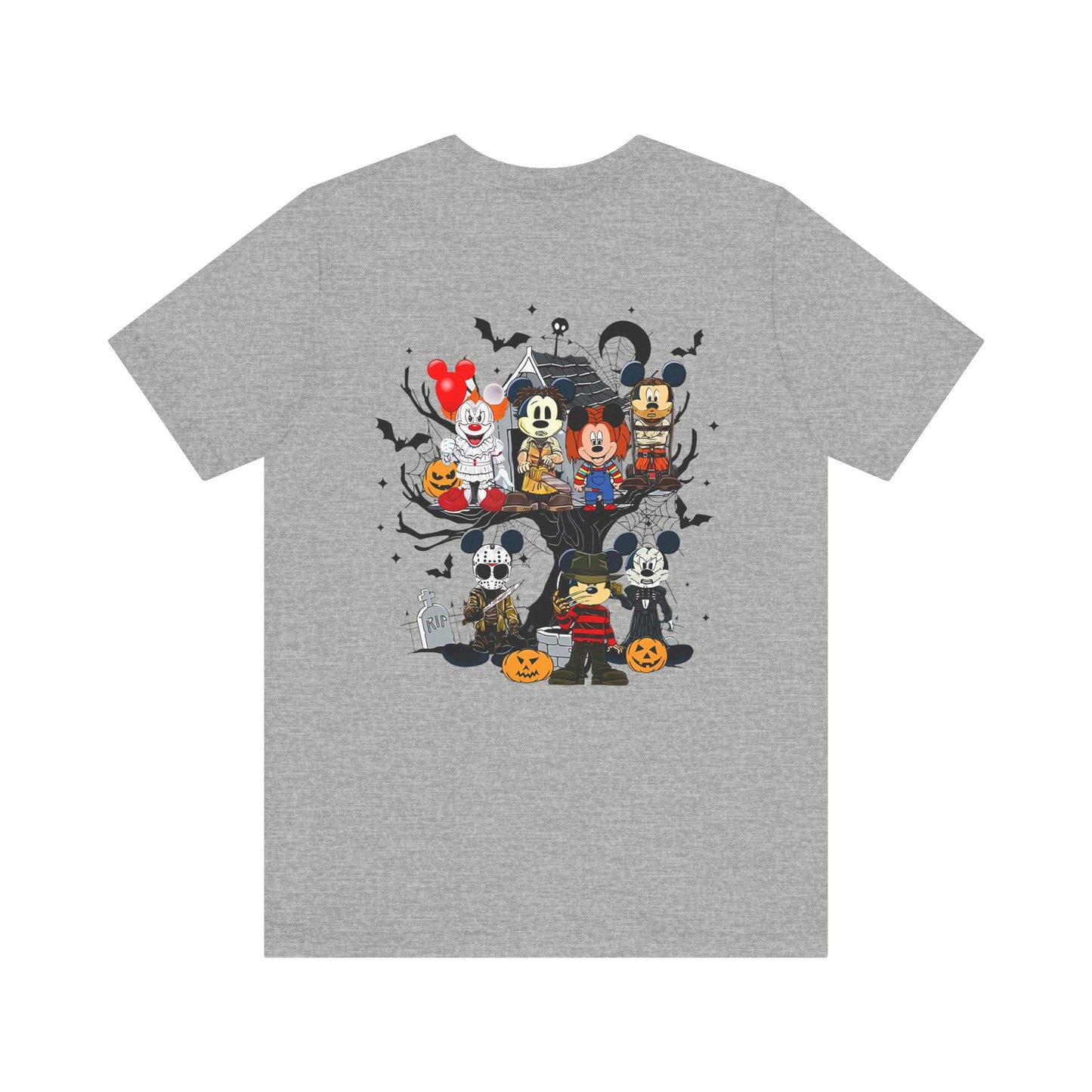 Mickey Halloween (front and back) Jersey Short Sleeve Tee