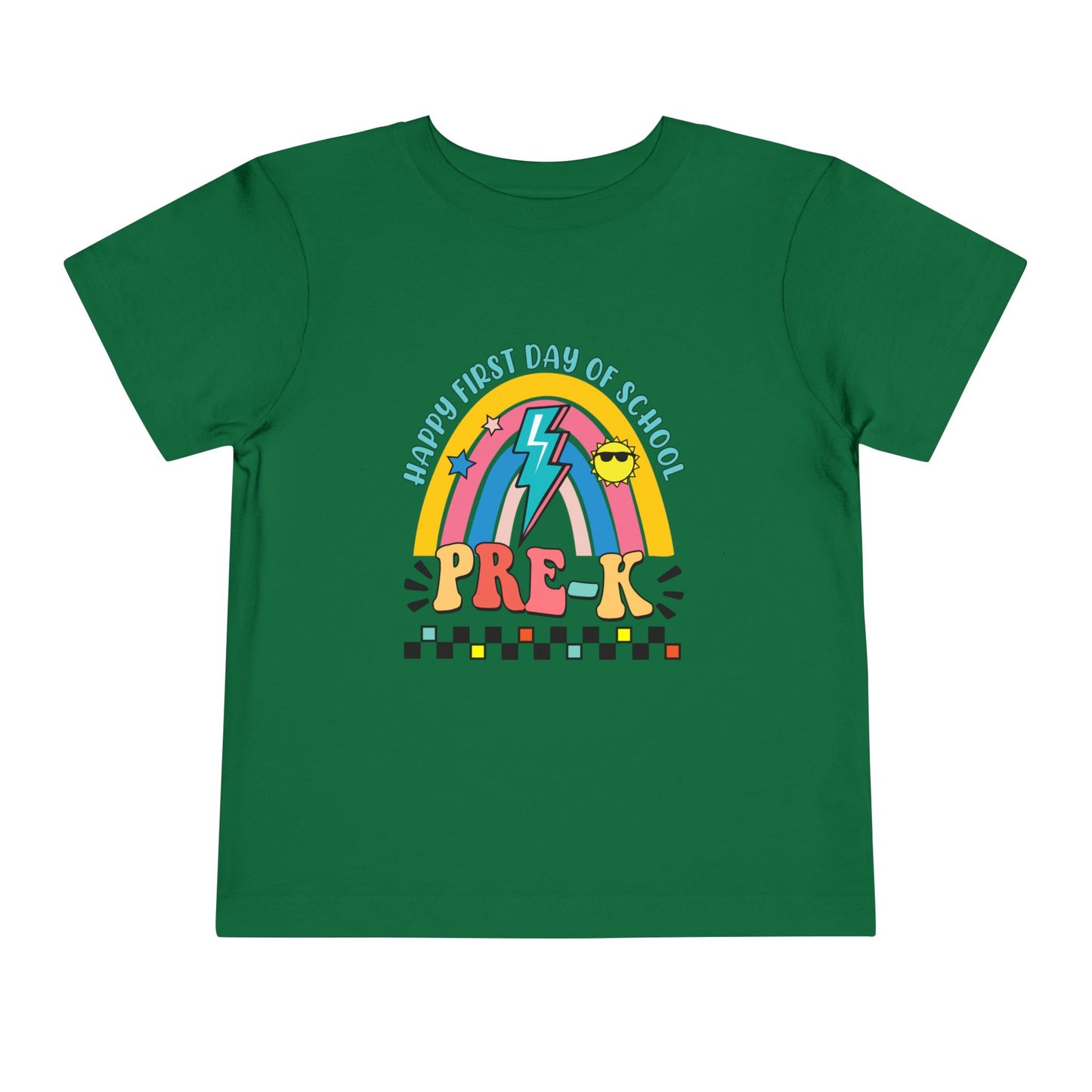 Happy First Day of School - Pre-K Toddler Short Sleeve Tee