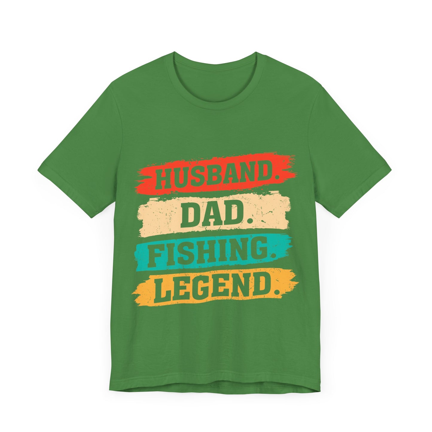 Husband Dad Fishing Legend Jersey Short Sleeve Tee