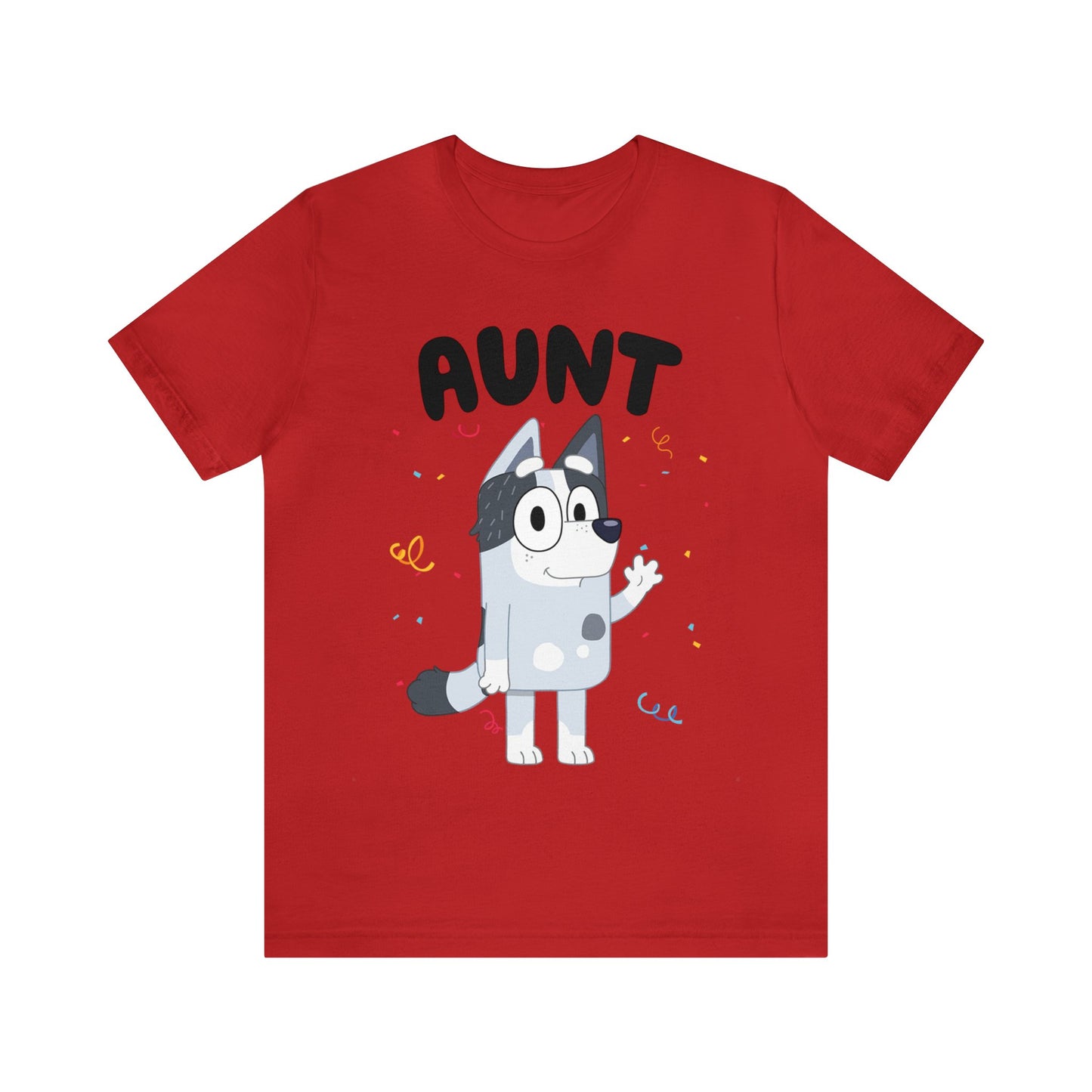Aunt Bluey Birthday short sleeve Tshirt