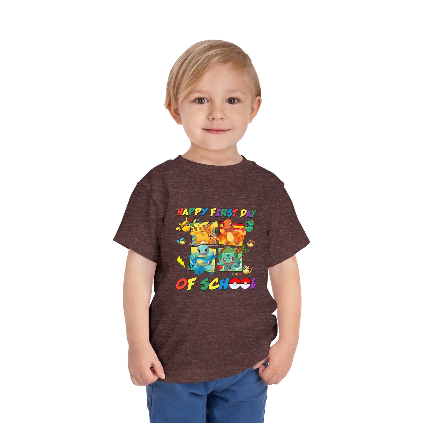 Happy First Day of School Toddler Short Sleeve Tee