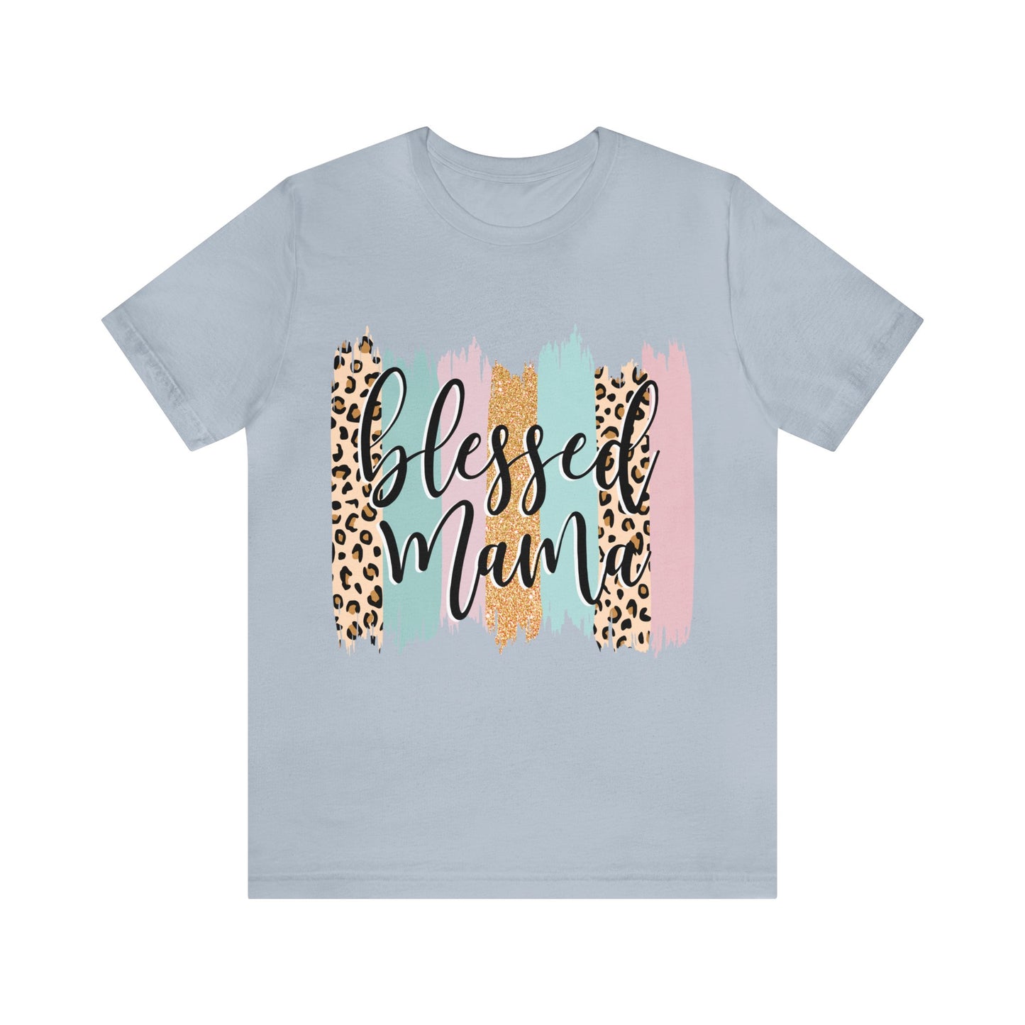 Blessed Mama Leopard short sleeve tshirt