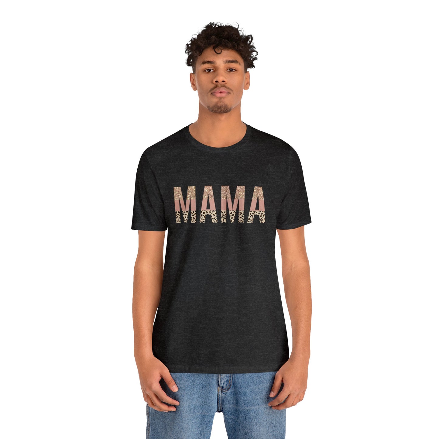 MAMA Leopard print short sleeve tshirt