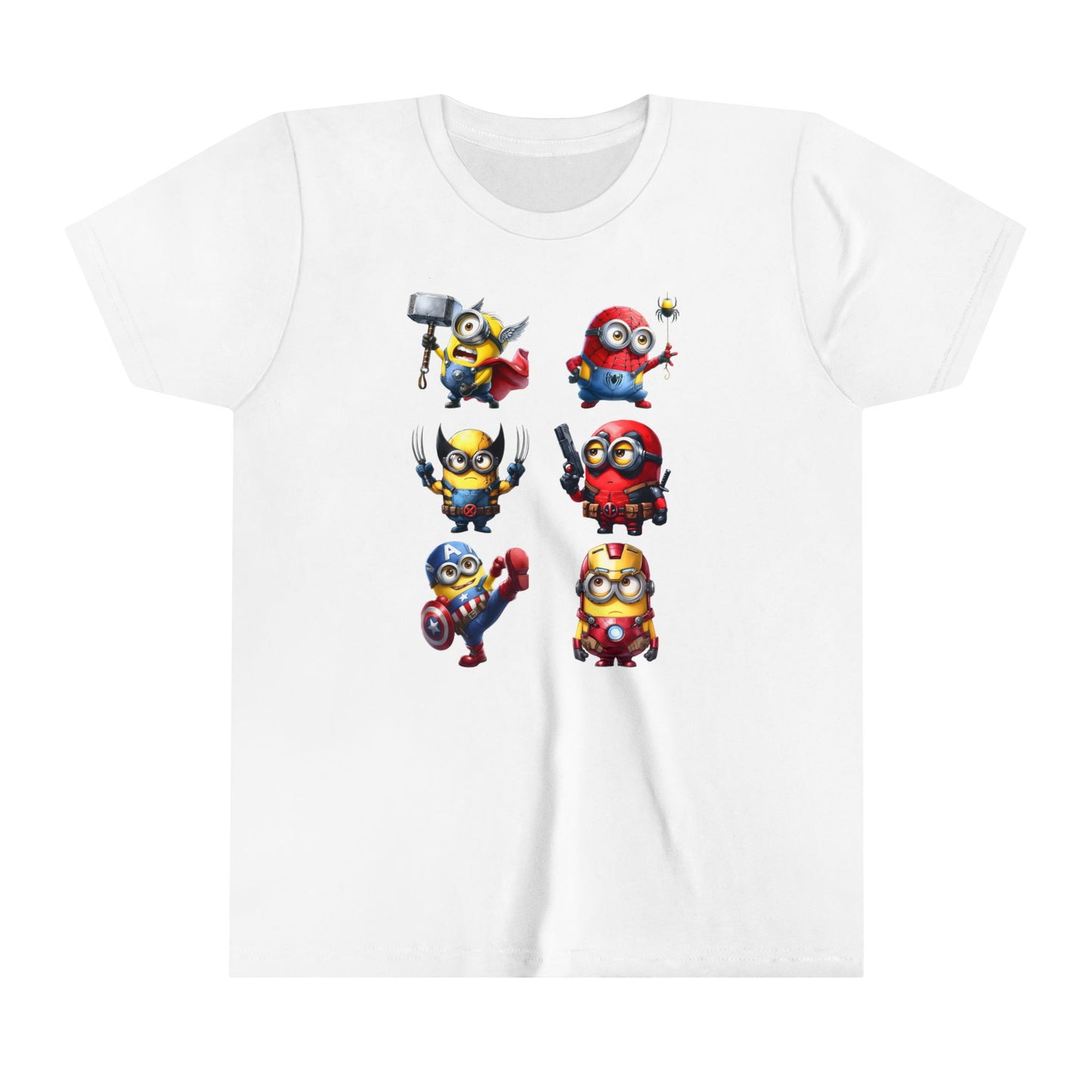 Marvel minions Youth Short Sleeve Tee
