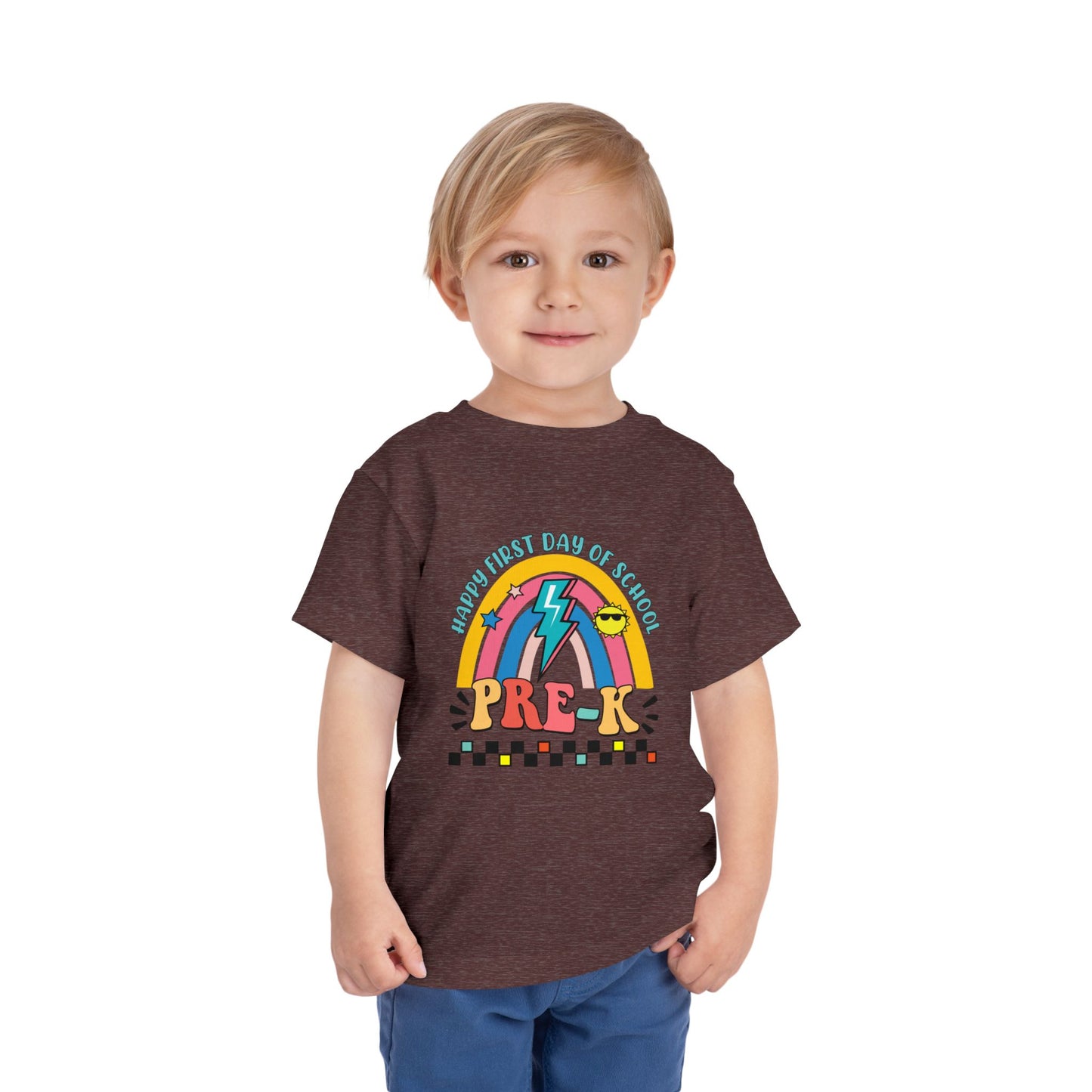 Happy First Day of School - Pre-K Toddler Short Sleeve Tee