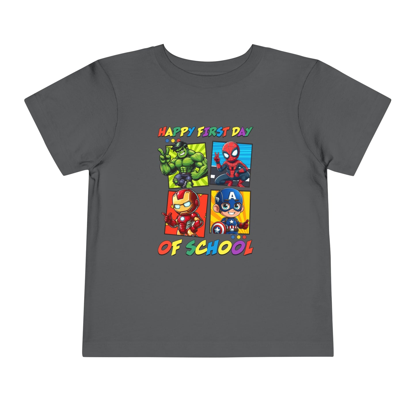 Happy First Day of School Toddler Short Sleeve Tee
