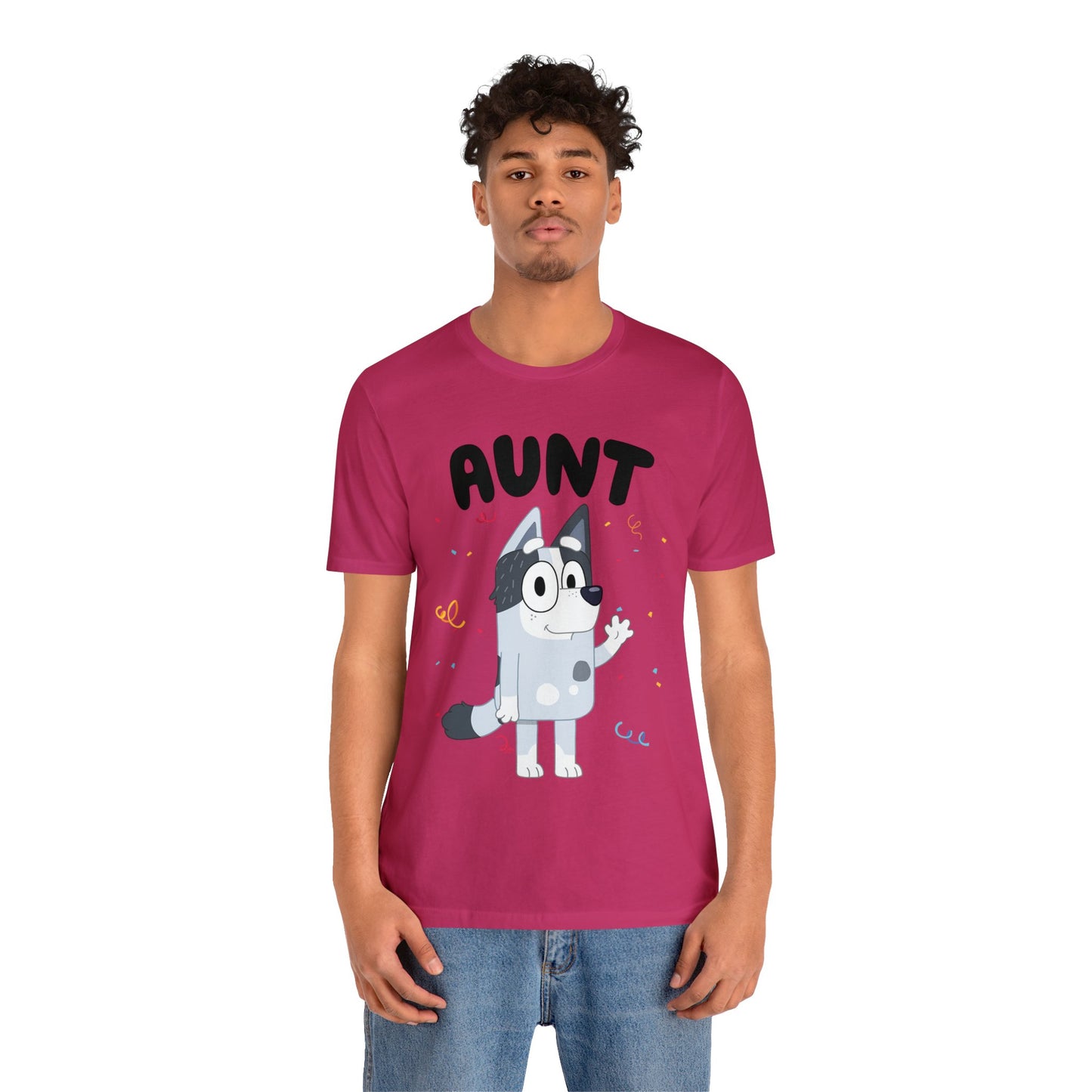 Aunt Bluey Birthday short sleeve Tshirt