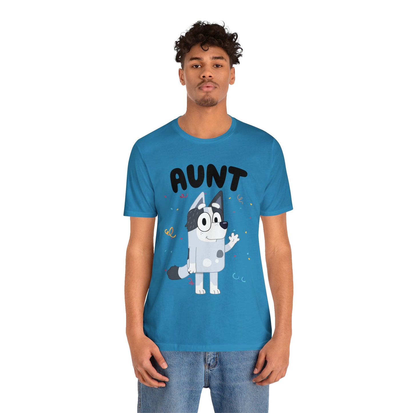 Aunt Bluey Birthday short sleeve Tshirt