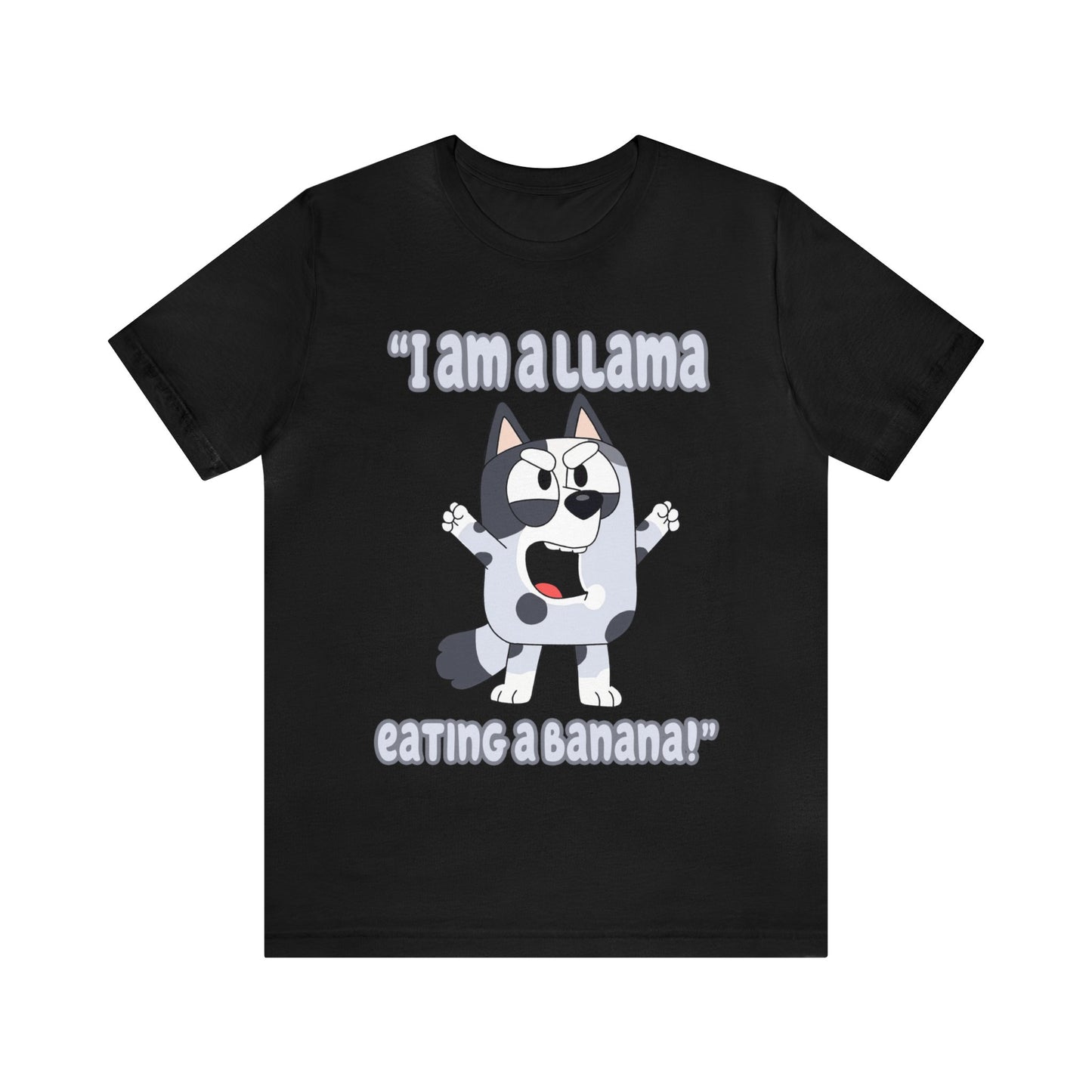I am a llama eating a banana Short Sleeve Tshirt
