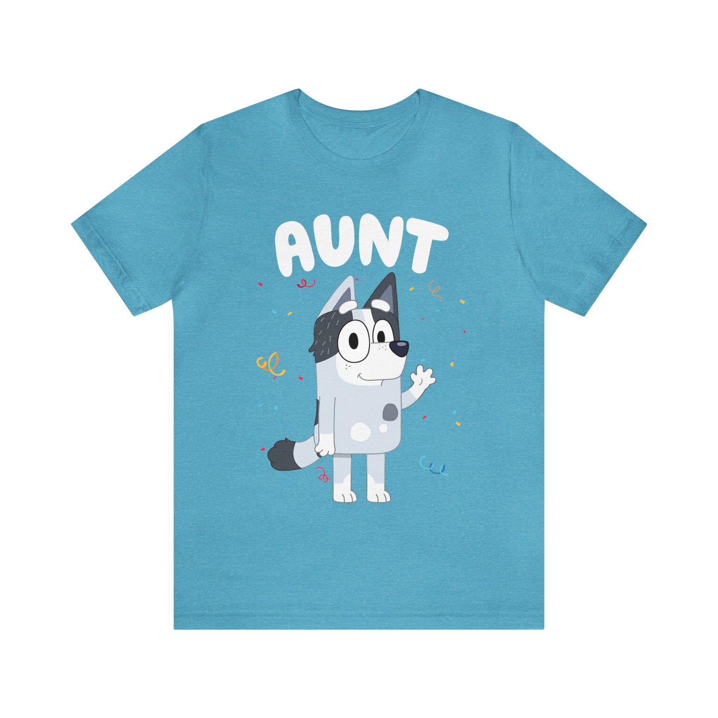 Aunt Bluey Birthday short sleeve Tshirt