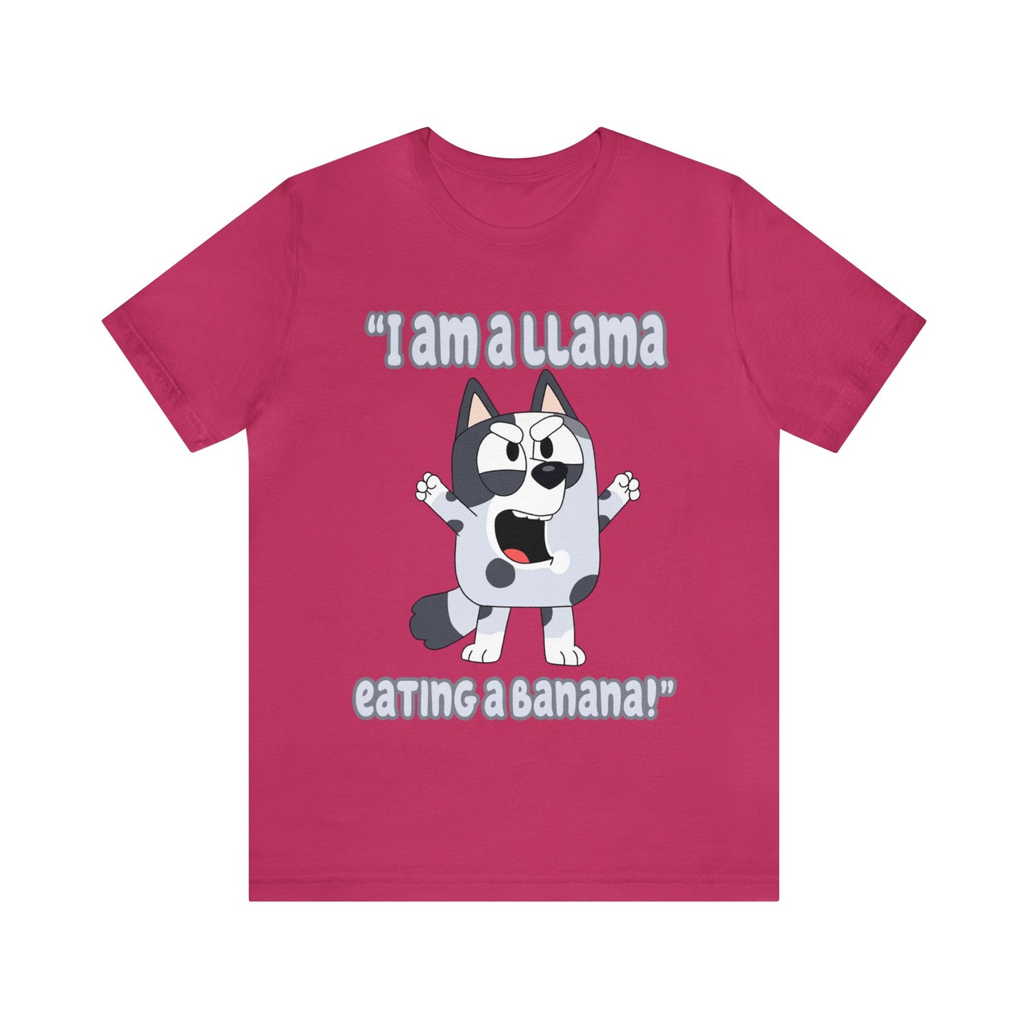 I am a llama eating a banana Short Sleeve Tshirt