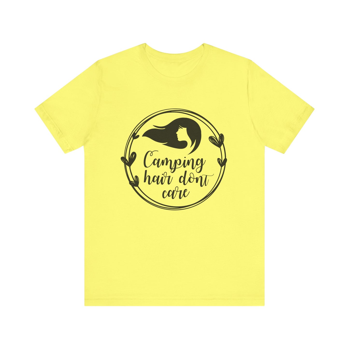 Camping Hair Dont Care Short Sleeve Tshirt