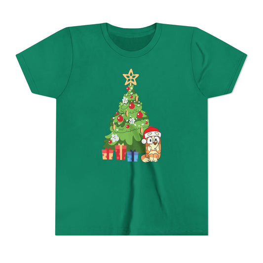 Christmas Tree Bingo Youth Short Sleeve Tee