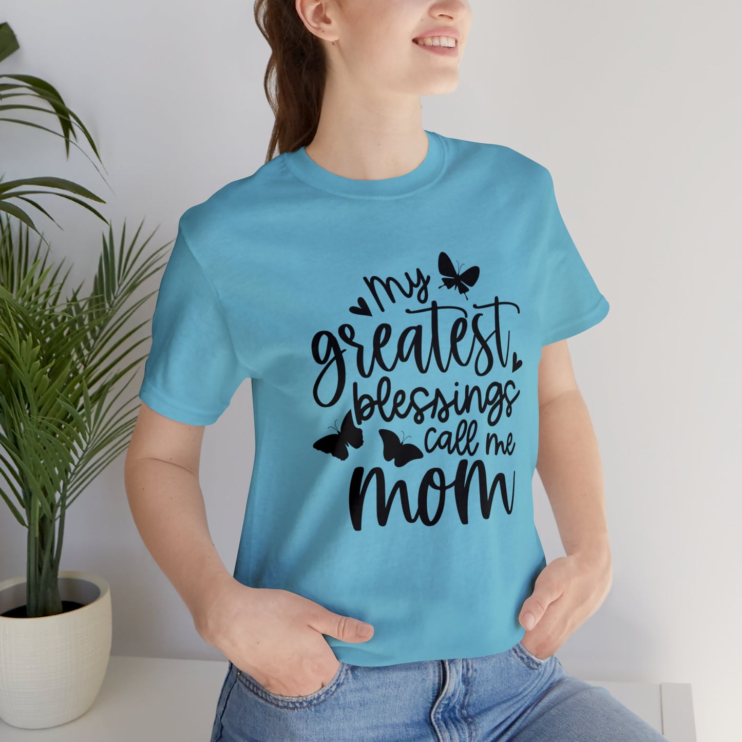 My greatest blessings call me mom short sleeve tshirt