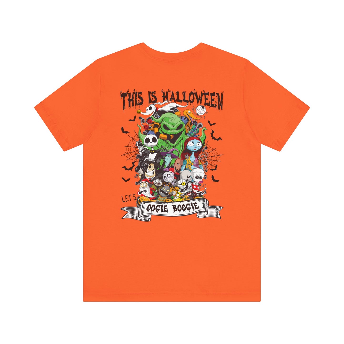 This is Halloween, Lets Oogie Boogie (front and back) Jersey Short Sleeve Tee
