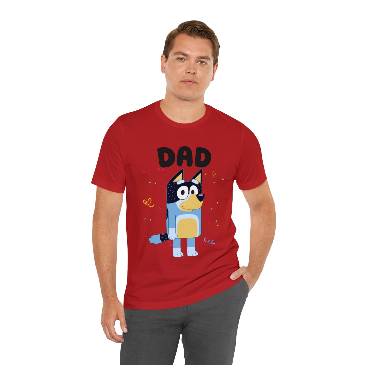Dad Bluey Birthday Short sleeve Tshirt