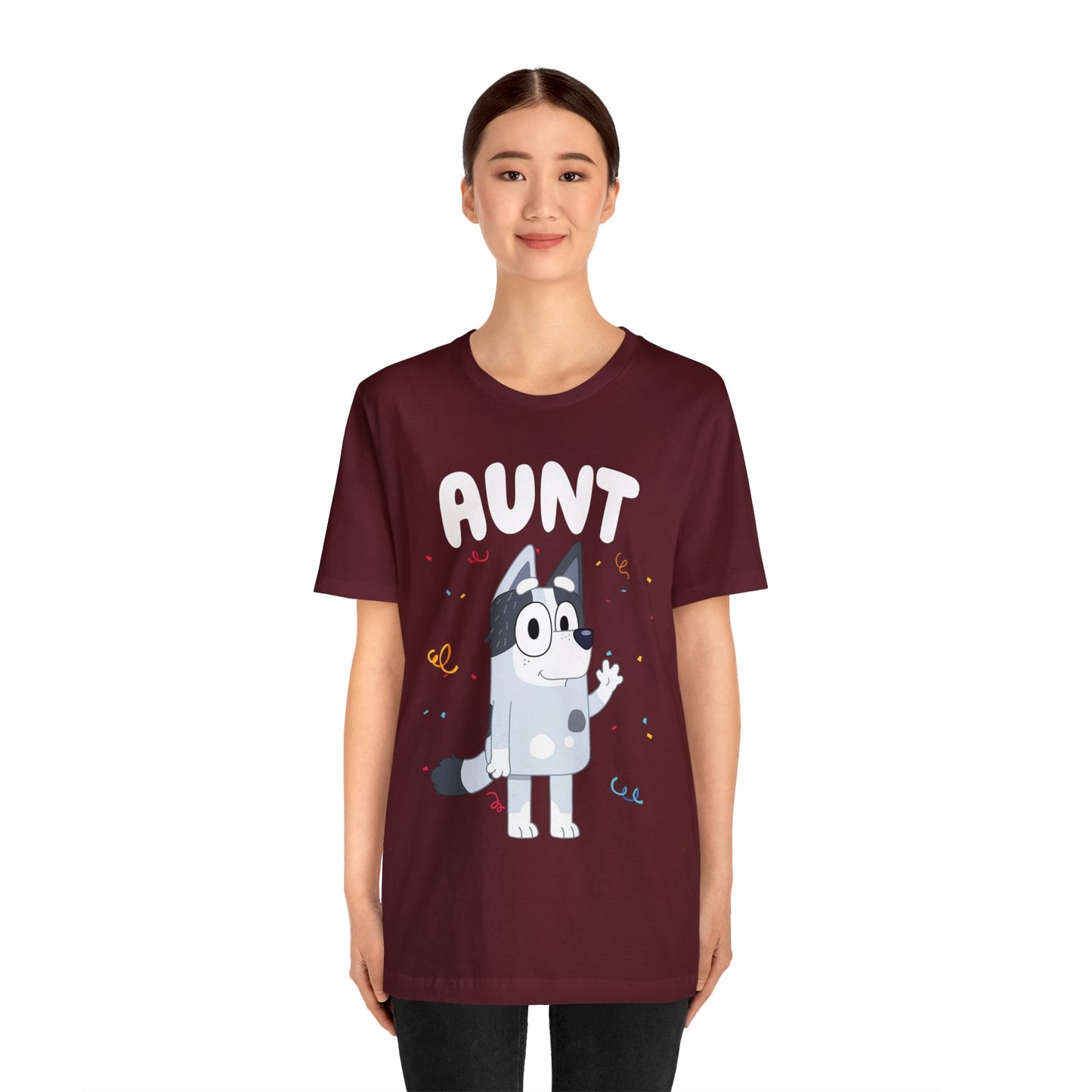 Aunt Bluey Birthday short sleeve Tshirt
