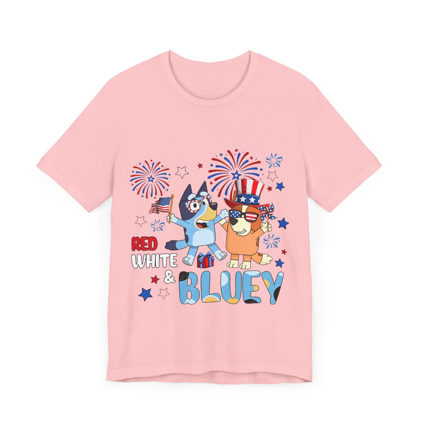 Red, White & Bluey Jersey Short Sleeve Tee