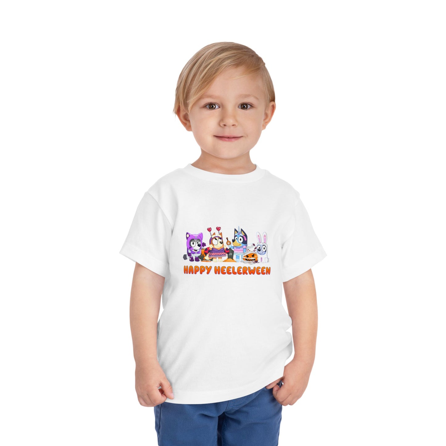 Happy Heelerween Toddler Short Sleeve Tee
