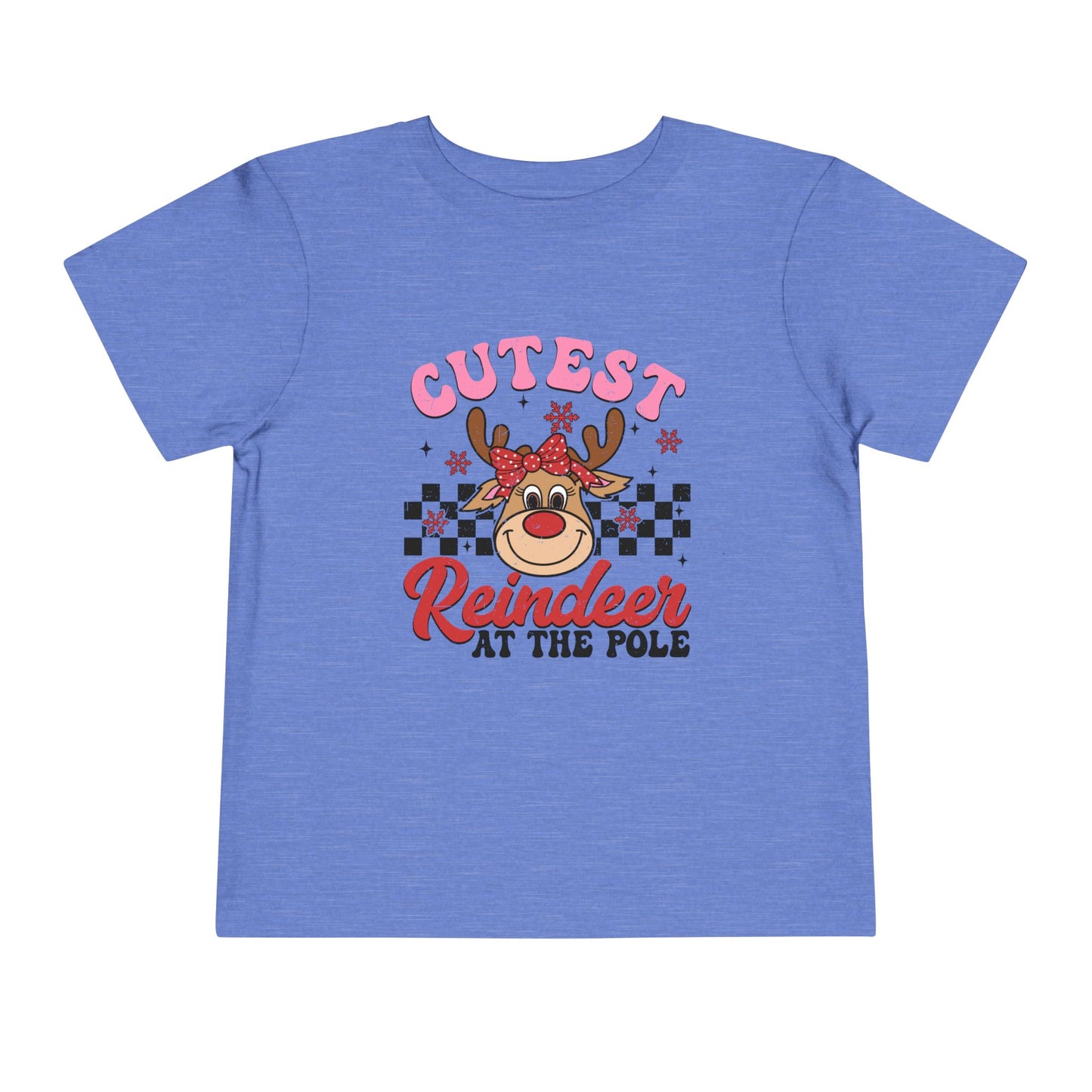 Coolest Reindeer at the Pole Toddler Short Sleeve Tee